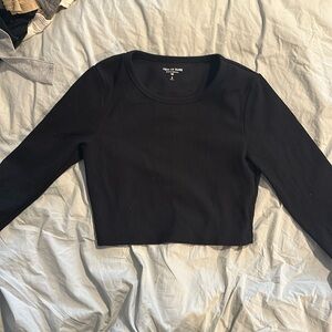 Year of Ours Black Crop Top